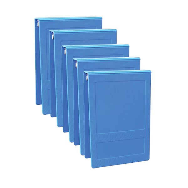 1 Inch Top Open 3 Ring Binder In Med Blue, PK5